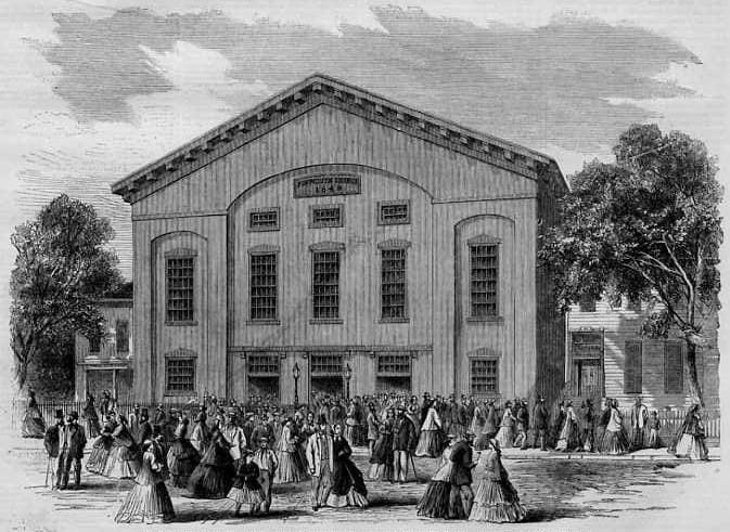 Plymouth Church in 1800's Downtown Brooklyn - "Grand Central Depot" for slaves en route to Canada as part of the Underground Railroad.